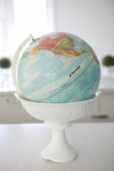 center of the globe